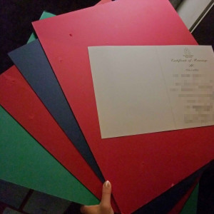 ウェルカムボードの台紙は8色用意されています2|347957さんのレストラン FEUの写真(36995)