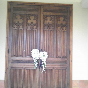 チャペルの扉|348482さんのナチュラルホームウエディング ヴィラドゥの写真(59125)