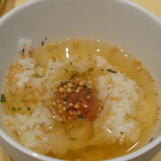 料理。お茶漬け。