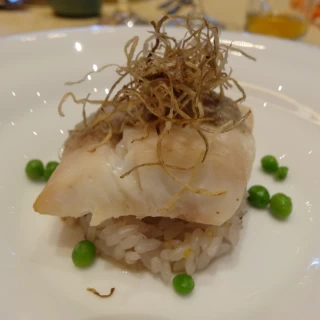料理。お魚とごはん。