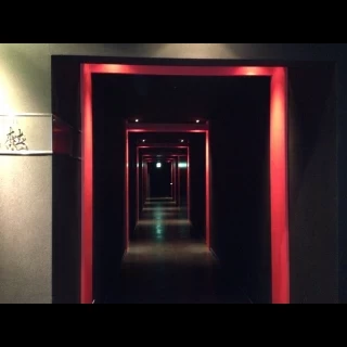 神前式の会場へ行く通路
