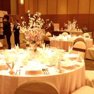 テーブルコーディネート3　桜が気に入った！|350484さんの姫路キャッスルグランヴィリオホテル(旧姫路キャッスルホテル )の写真(40650)
