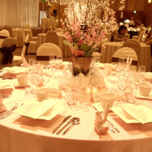 テーブルコーディネート2|350484さんの姫路キャッスルグランヴィリオホテル(旧姫路キャッスルホテル )の写真(40649)