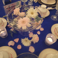 テーブルの装花。可愛らしい！