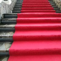 入り口の赤い絨毯