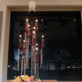 窓からの夜景が綺麗でした☆