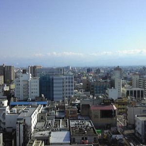 最上階ならではの眺望。晴れた日は最高のおもてなし。|353473さんの富山第一ホテル（営業終了）の写真(63606)