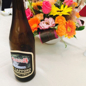 乾杯のビール|353543さんのマリエールオークパイン日田の写真(261559)