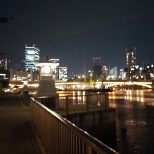 ここから見える夜景です。感動の美しさですね。|356061さんのRiver Suite OSAKA（リバースイート大阪）（ウエディング取扱終了）の写真(128586)
