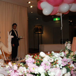 メインテーブルの装花|356988さんの岡山国際ホテルの写真(54414)