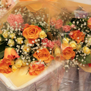 両親への花束贈呈用の花束|357000さんのホテル札幌ガーデンパレスの写真(53657)