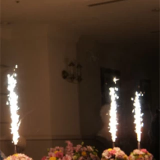キャンドルサービスの時の花火