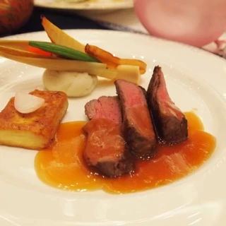 牛フィレと筍の西京焼柚子胡椒風味