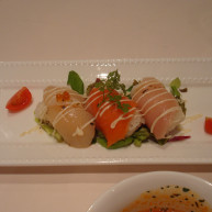 俵寿司の洋風サラダ仕立て