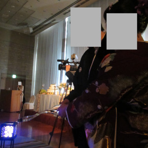 最入場時、光を使った演出|360639さんの鎌倉プリンスホテルの写真(74765)