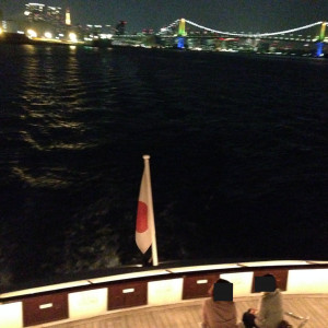 挙式用船のデッキ、上から見たところ。|360639さんのザ・クルーズクラブ東京の写真(67963)