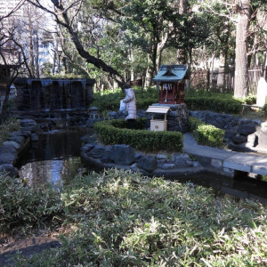 庭園に緑や池があるのが魅力的です|360827さんの新宿十二社熊野神社の写真(113195)