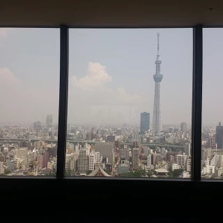 会場からの景色