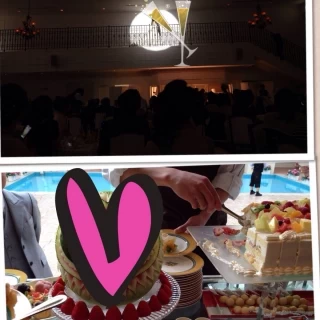 中二階からの登場とケーキバイキング♥︎