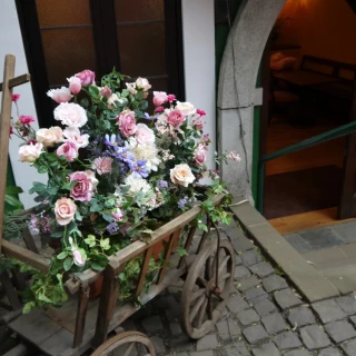 ヨーロッパの雰囲気です。この先の入り口で来賓受付をします。