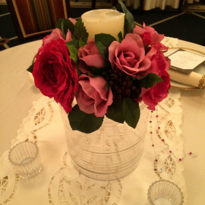 ゲスト・テーブルお花セッティング|365444さんの恵比寿アンバサドゥールの写真(109457)