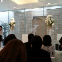 式場での正面写真です。