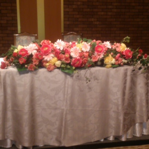 高砂席装花|365843さんのホテル ライフォート札幌の写真(142373)