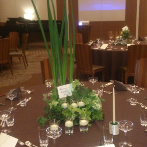 ゲストテーブル装花|365843さんの京王プラザホテル札幌の写真(131575)