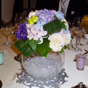 テーブル装花。|365906さんのアールベルアンジェ秋田の写真(100460)