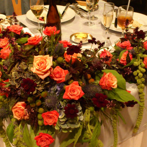 披露宴　高砂の装花|366598さんの世田谷美術館レストラン ル・ジャルダンの写真(149191)