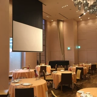 スクリーンを出してもらいました