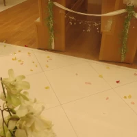 フラワーシャワーのあと