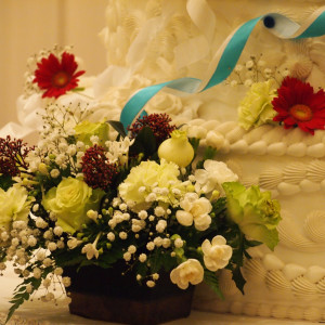 装花とケーキ|367088さんの渡り温泉 ホテルさつきの写真(98129)