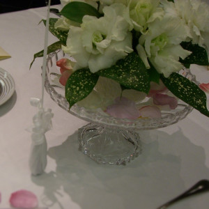 テーブル装花。バルーンも飾ってありました！|367235さんのサンシャイン クルーズ・クルーズの写真(108649)
