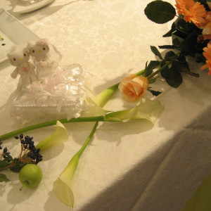 リングピローと装花|367298さんのホテルエピナール那須の写真(98583)