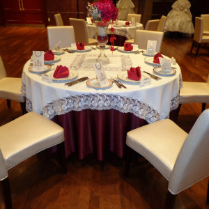 披露宴会場の椅子とテーブル|367690さんのQueen's Hill 迎賓館仙台（ウエディング取扱終了）の写真(112811)