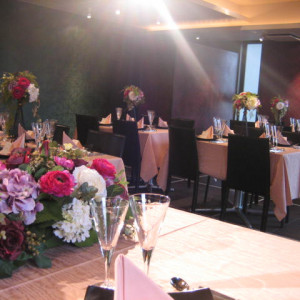 テーブル装花|369259さんの岡崎庵の写真(111616)
