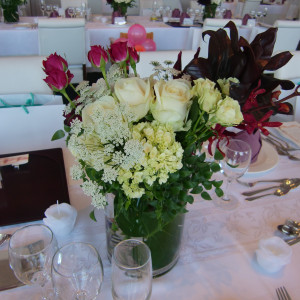テーブルの装花|369615さんのタラサ志摩ホテル&リゾートの写真(108948)