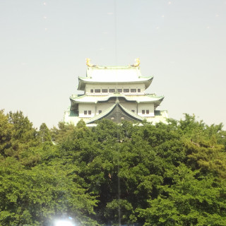 披露宴会場から見えた名古屋城の写真です。ハッキリと見えます