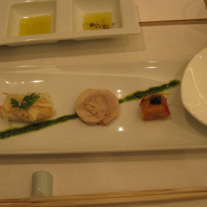 試食の料理1|370991さんのホテルフジタ福井の写真(115551)