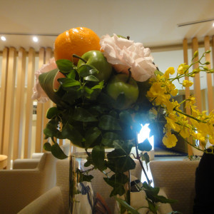 お花屋さんとの打ち合わせ|374839さんのホテルオークラ札幌の写真(396616)