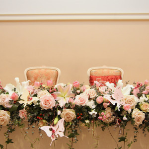 高砂メイン装花|376182さんのアジュール鹿嶋ウエディングハウス（営業終了）の写真(144809)