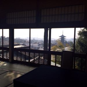 メインテーブルの背景の景色|376600さんの山荘 京大和の写真(149236)