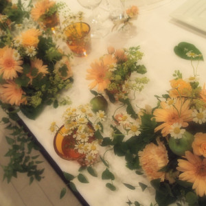 メインテーブル装花|377206さんのRestaurant CARESS（レストランカレス）の写真(152000)