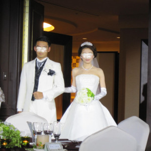 摸擬披露宴。新郎新婦入場。|377484さんの東武ホテルレバント東京の写真(157279)
