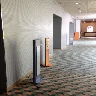 宴会場前です