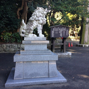 石の狛犬が大きくて情緒たっぷり|386755さんの福岡縣護国神社の写真(196148)