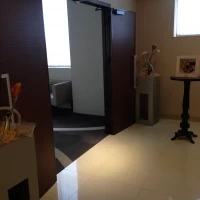 披露宴会場のロビーの入口