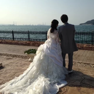 お気に入りの1枚です。海がとっても綺麗でした!