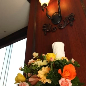 披露宴会場のお花|388219さんのシャロンゴスペルチャーチ前橋（営業終了）の写真(357295)